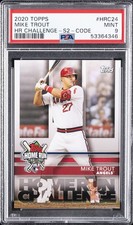 2020 TOPPS HR CHALLENGE SER 2-CODE #HRC24 MIKE TROUT PSA 9