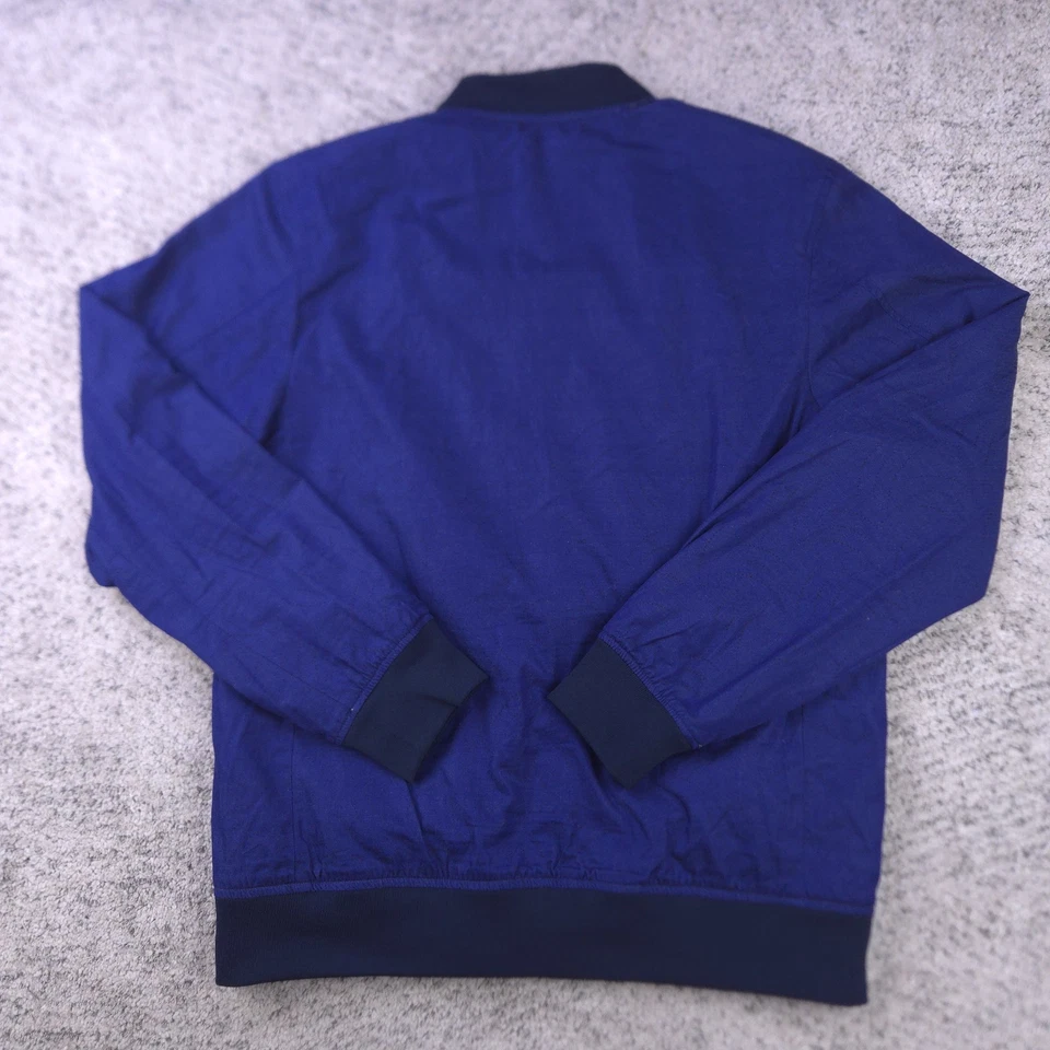 Chaqueta Scotch Soda Para Hombre Grande Bombardero Cortavientos Reversible Verde Azul Cremallera Completa Foto 4 de 4