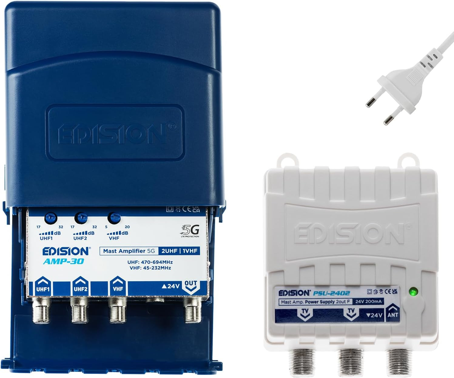 EDISION MAK-300 Mast Amplifier Kit - Soluzione DVB-T2 5G-Ready