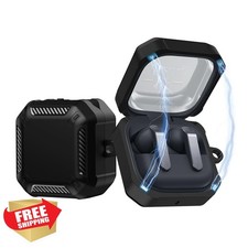 Carbon Fiber Case for Samsung Galaxy Buds 4/4 Pro Magnetic Closure Carabiner