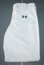 Boys Under Armour White Baseball Pants Size Loose YLG