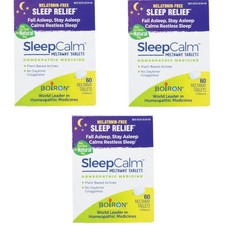 Boiron SleepCalm Unflavored 60 Tablets Pack of 3 