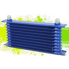 Universal 10-row 10an Aluminum Enginetransmissiondifferential Oil Cooler Blue