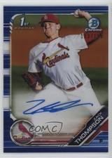 2019 Bowman Draft Chrome Pick Blue Refractor /150 Zack Thompson #CDA-ZT Auto 0t2