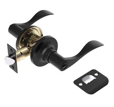 Voraus Interior Door Handles with Turn Lock,Matte Black Privacy Interior Door...