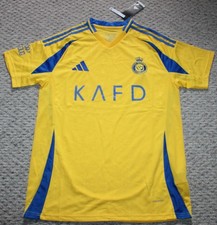 Al-Nassr FC Football Club Home 24-25 Jersey XL adidas Yellow Soccer NWT