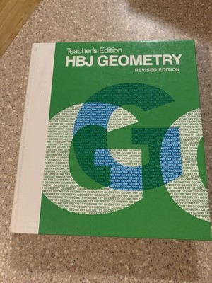 Vintage Teacher s Edition - HBJ Geometry 1987 - James Ulrich