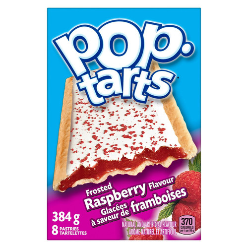 Kellogg's Pop-Tarts, marotowy smak malinowy, 8 wypieków, 384g / 13,5 uncji - Zdjęcie 3 z 4