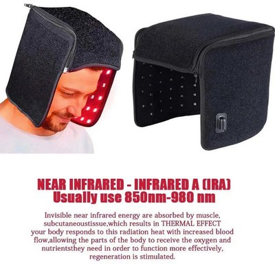 Heating Cap Red Light Therapy Scalp Massager Blood Circulation Hair Care Hat US