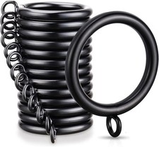 20 PCS Curtain Rings, 1.5 Inch Thickened Curtain Rings Metal Drapery Ring for...