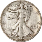 1920-S Walking Liberty Half - Choice+