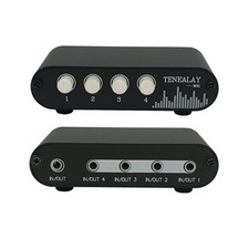 4 In 1 Out / 1 In 4 Out Aux 3.5mm Stereo Audio Input Signal Source Switcher 4way