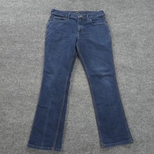 Origin Jeans Mens 36x34 Dark Blue Legit Fit Factory Stretch Denim Made In USA