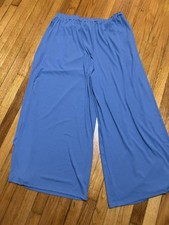 Cider Elastic Waist Casual Ribbed Pockets Wide Leg Pants Blue 2XL NWT
