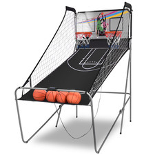 Dual LED Electronic Shot Basketball Arcade Game with 8 Game Modes 4 Balls Foldab