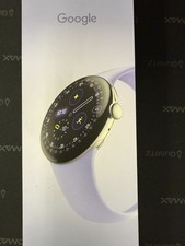 Google - Pixel Watch 4 41mm - LTE - Polished Silver Case - Iris Band - 2025 
