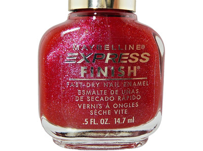 MAYBELLINE EXPRESS FINISH FAST DRY 90's NAIL POLISH RED HOT XRARE VTG NEW!