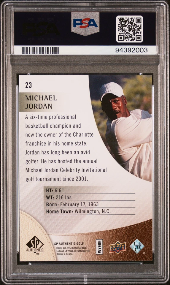 2014 Sp Authentic #23 Michael Jordan PSA 10 - Image 2 of 2