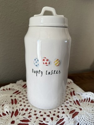 Rae Dunn Egg Happy Easter Canister Spring Decor