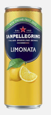 San Pellegrino Lemon Limonata Carbonated Soft Drink 24 x 330ml - New