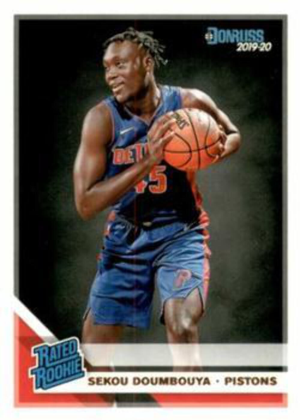 #214 Sekou Doumbouya - Detroit Pistons - 2019-20 Donruss Basketball