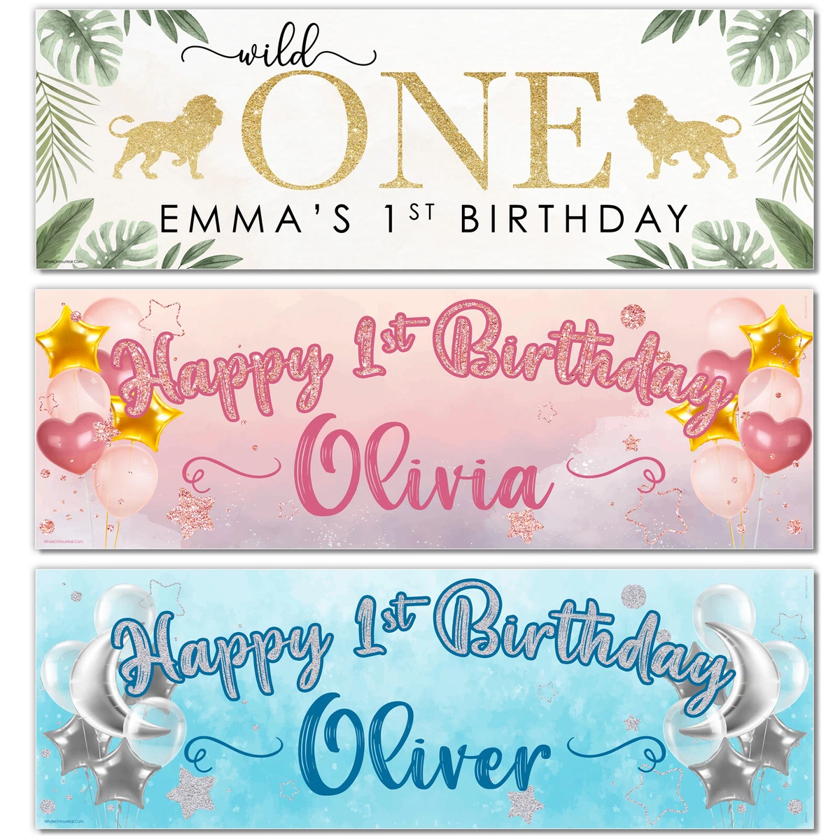 First birthday banner outlet