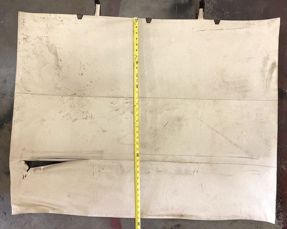 TECHO DE TECHO RÍGIDO ORIGINAL AUSTIN HEALEY, 100-6?4?3000? GRANDE, MARCO DE METAL, 50s60s, OEM Foto 2 de 3