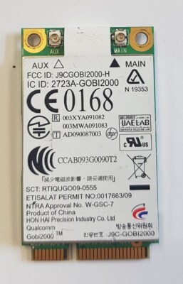 UMTS 2723A Qualcomm Gobi2000 G3 J9CGOBI2000-H HP