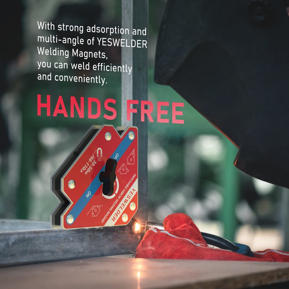 Switchable Arrow Welding Magnet 66-110LBs, On/Off Switch Welding Magnet ...