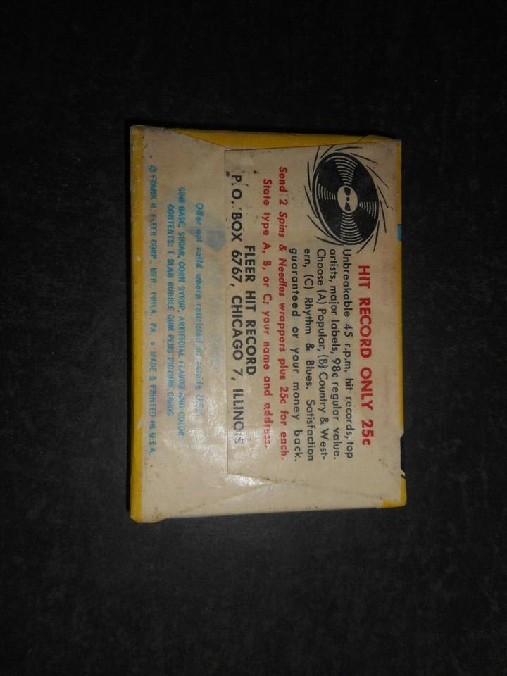 1960 SPINS AND NEEDLES 5c UNOPENED CARD PACK FLEER *RARE* eBay