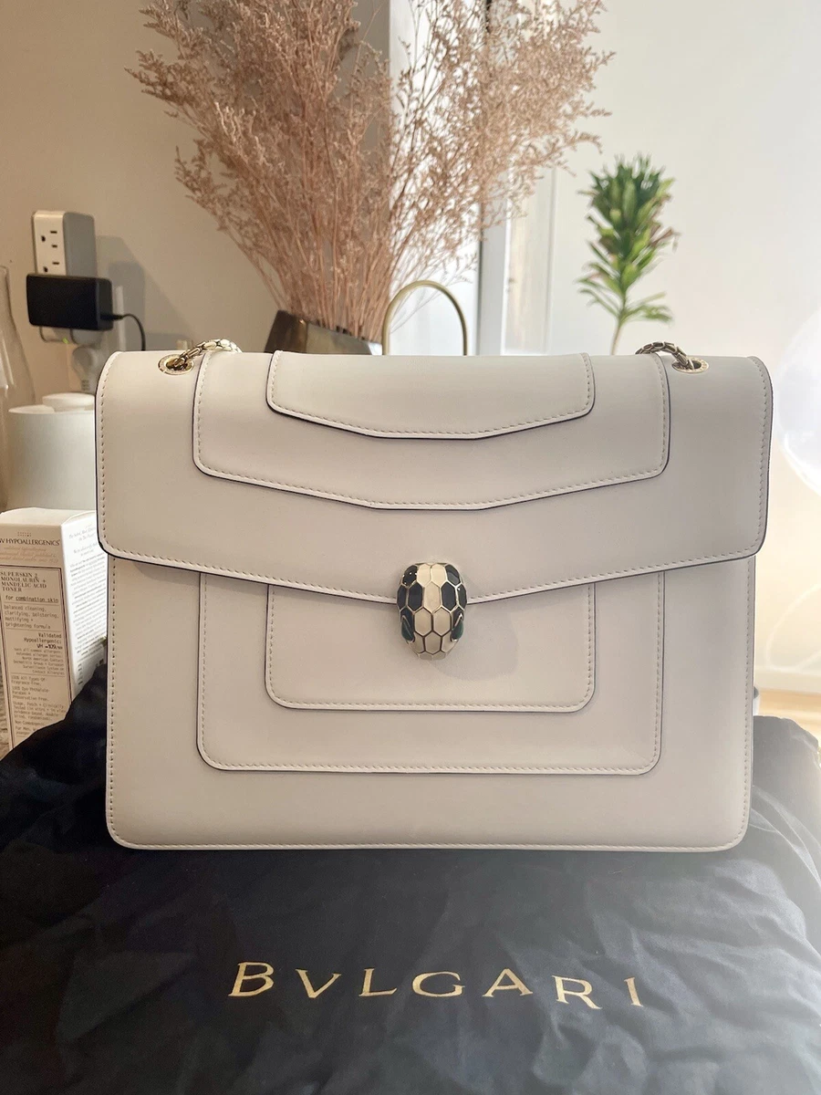 bvlgari serpenti bag white