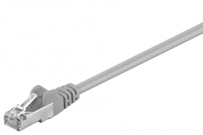 15m Patchkabel Cat-5e FTP/UTP RJ45 Netzwerk-Kabel 2xStecker *grau*