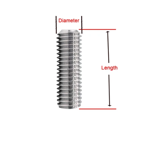 1X 304 SS SOCKET SET GRUB SCREW CUP POINT Concave End ALLEN 1/4-20 UNC 5/16-18