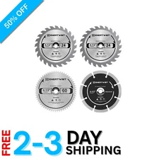 Compact Circular Saw Blade Set: TCT/HSS/Diamond for Multiple Cuts
