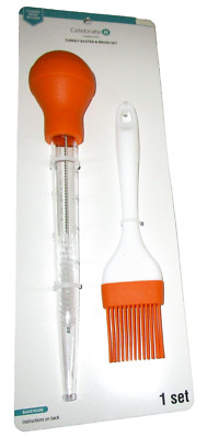 Turkey Baster & Brush Set by Celebrate It  ~ Baster ~2.16'' x 11.6''~ Brush 9''