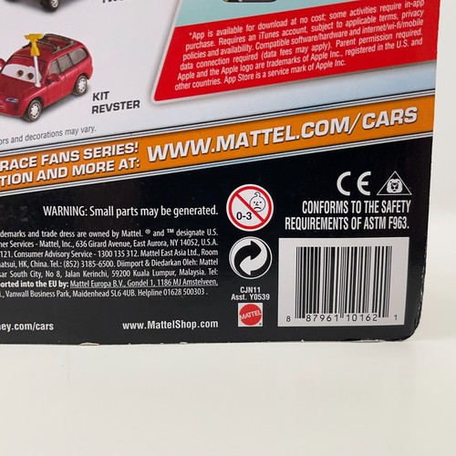 Disney Pixar Cars BENNY BRAKEDRUM Deluxe Race Fans 2014 NEW Bent Card Read - Picture 10 of 16