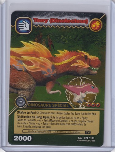 UPPER DECK DINOSAUR KING CARDS SAS SPECTRAL ARMOR SHOCK TERRY (DINOTECTOR) 074 - Picture 1 of 2