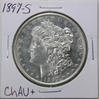 1897-S $1 Morgan Silver Dollar in Choice AU+ Condition #3231