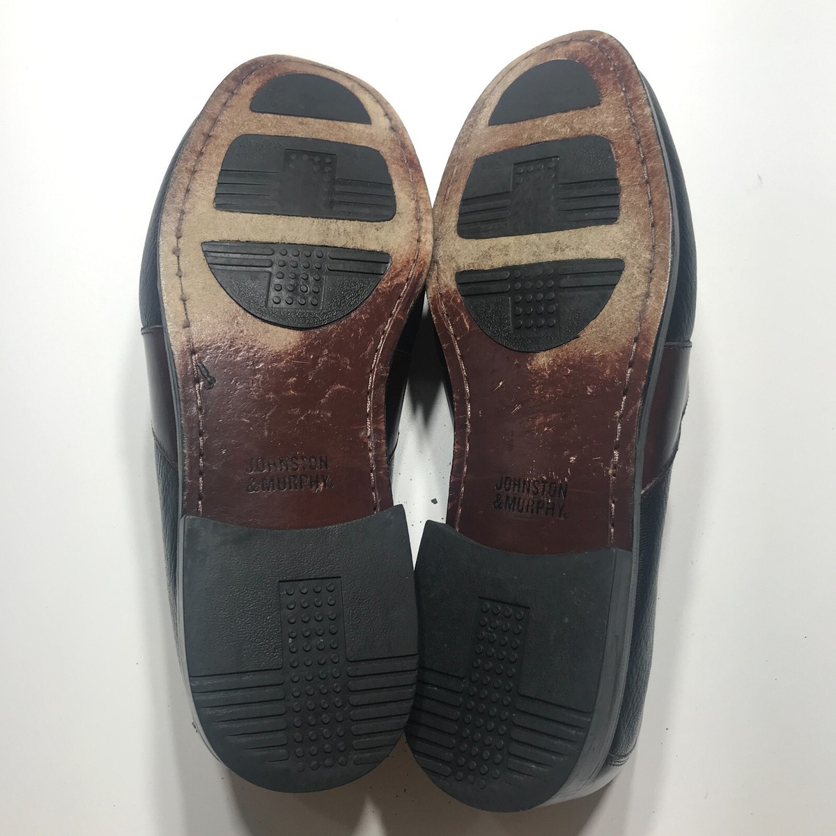 Johnston & Murphy Loafers Mens Size 10.5W Black & Brown Kilt 