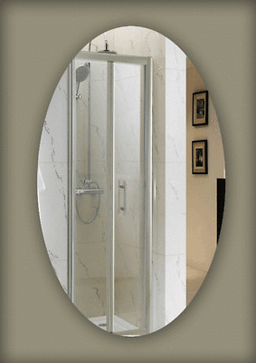Moderner ovaler Spiegel Acryl Schlafzimmer Wohnzimmer & Bad bruchsicher Plexiglas