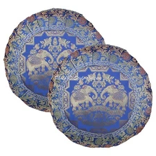 Home Decor Cushion Bohemian Elephant Brocade Jacquard Pillow Cover Case