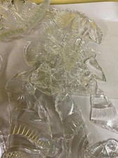 12 Lbs. Broken Vintage Clear Glass for Craft  Art Mosaic Projects - 1/4" Thick