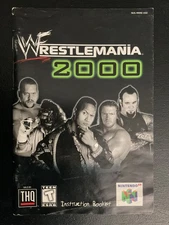 WWF Wrestlemania 2000 N64 Nintendo 64 Instruction Manual Only