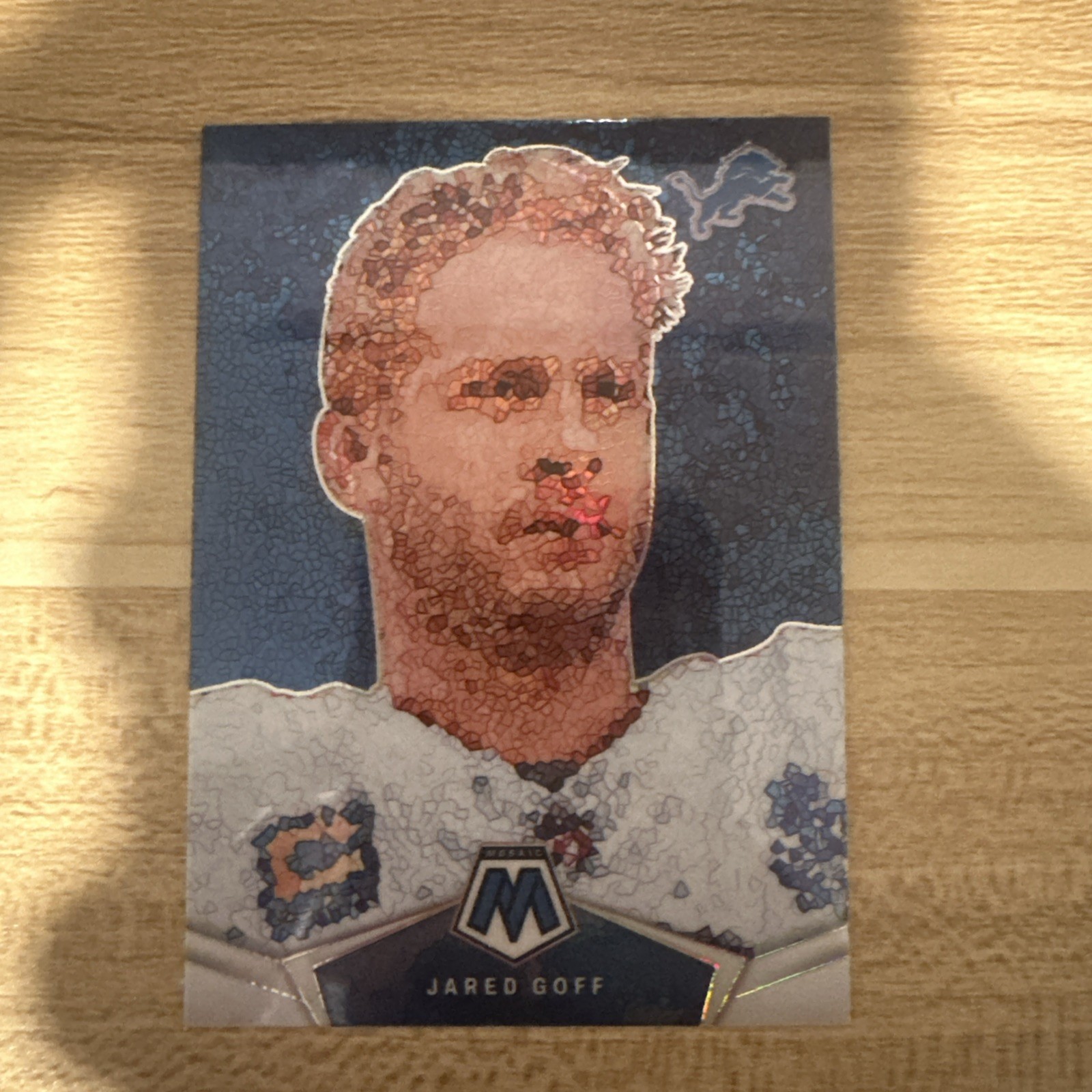 2024 Panini Mosaic #MM-JGF Jared Goff Micro Mosaic Case Hit SSP - Detroit Lions