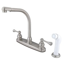 Kingston Brass KB71.BL 1.8 GPM Standard Kitchen Faucet - - Nickel
