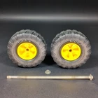 Mighty Tonka Axle Assembly Wheel Tire MR-970 Yellow 1970's Crane Dump
