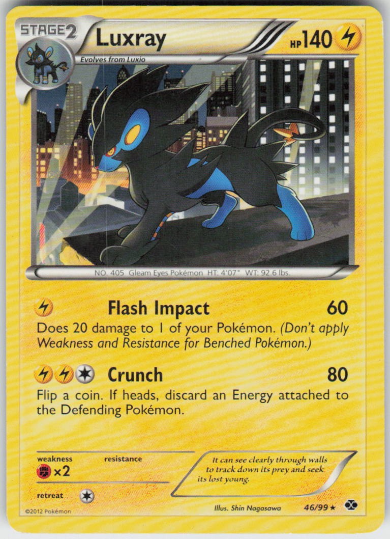 LUXRAY 46/99 HOLO NEXT DESTINIES POKEMON RARE MP
