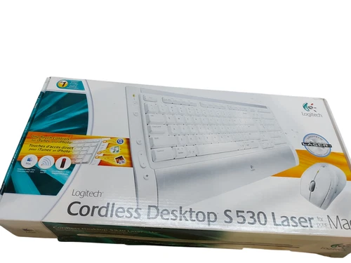 Logitech Cordless Desktop S530  Keyboard/ Mouse Laser for Mac