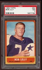 1963 Topps Bob Lilly RC PSA 7 NM Rookie #82 Football Card