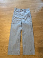 Anthropologie Maeve Women  s 4 Arlo Wide Leg High Rise Cropped Light Blue Read 